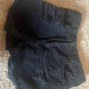 Black Jean Shorts Size 12